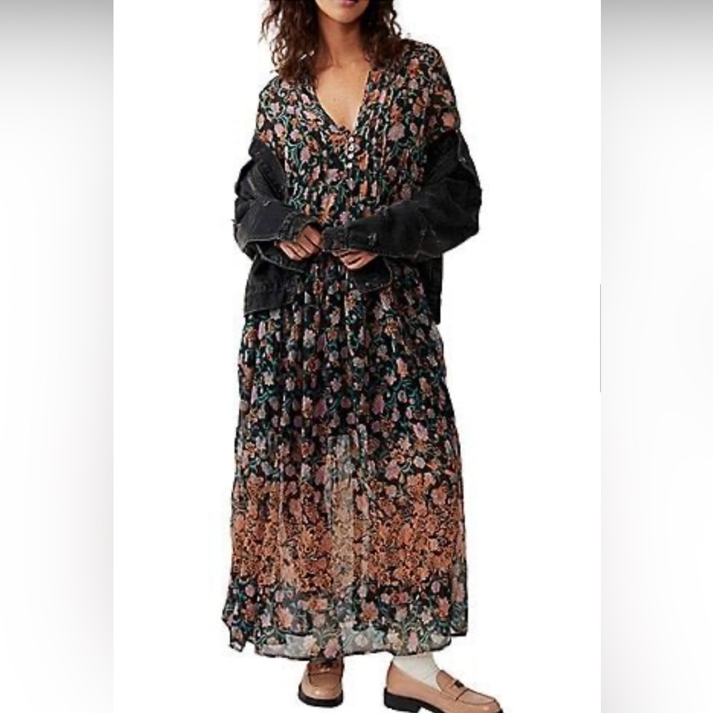 Free People See It Through Maxi Dress